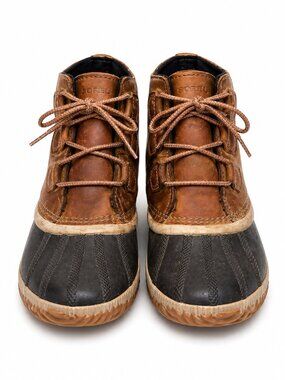 SOREL Waterproof Duck Boots – Women’s US 9 (EU 40) – Brown Leather / Rubber